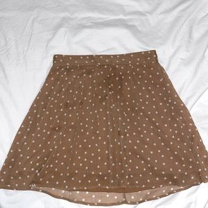 Old Navy Brown polka dot skirt